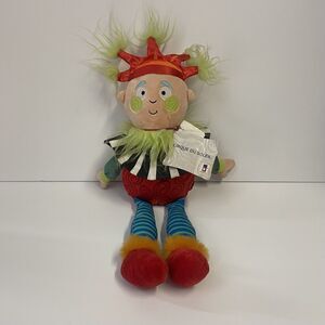 Manhattan Toy 18" Circus Clown Jester Stuffed Plush New With Original Tags
